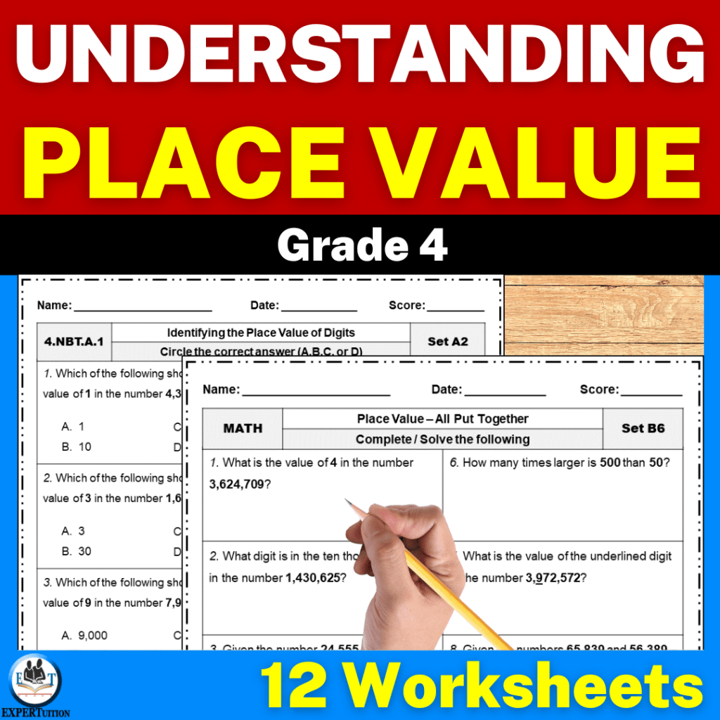 Place Value Understanding Worksheets For Grade 4 ExperTuition