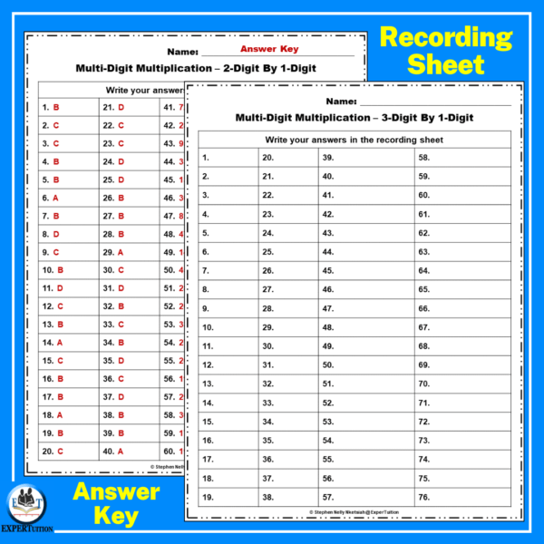 Multi-Digit Multiplication Practice Task Cards Bundle - Image 4