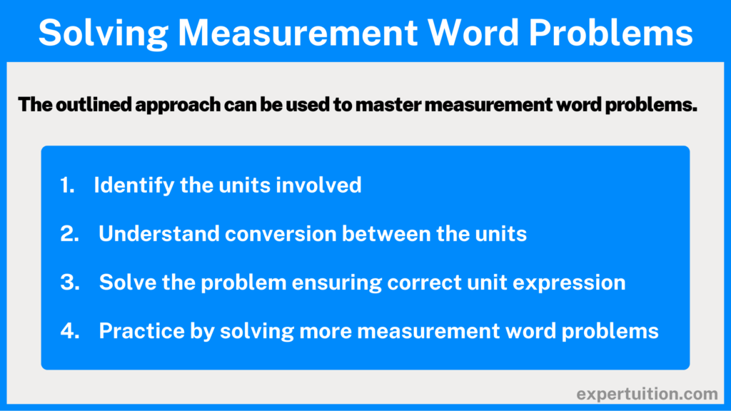 how to solve measurement word problems